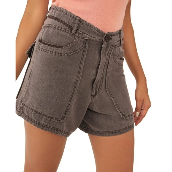 Free People Charcoal Women's Bermudas - Picture 1 of 7
